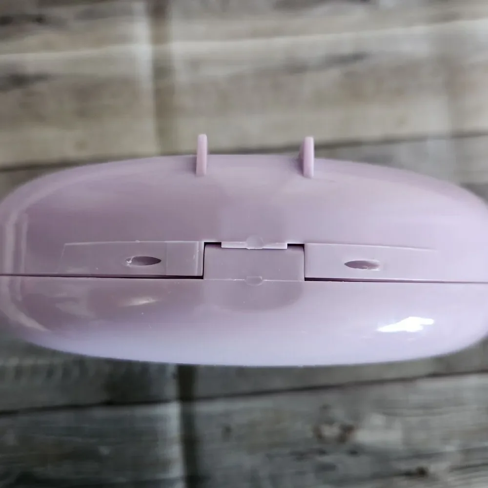 CABOODLES Round Lilac Make up Cosmetic Case Compact style Organizer mirror small